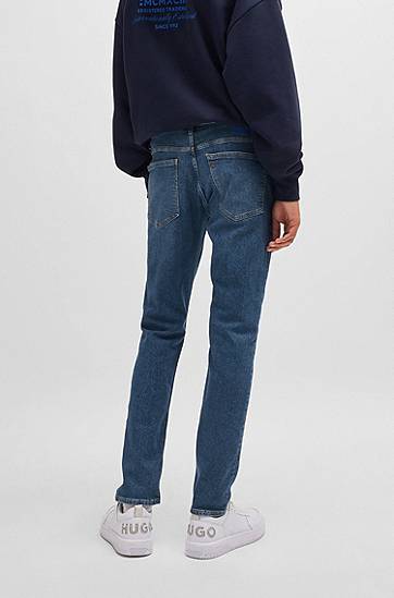Džínsy BOSS Extra-Slim Fit Stretch Denim Jeans Modrá | 50511421, 1