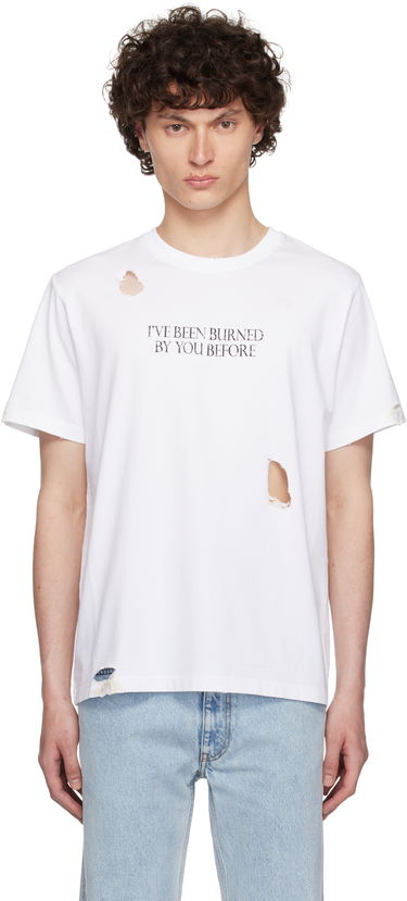 Tričko Coperni Coperni Disney 'Burned By You Before' Boxy T-Shirt Biela | DJS144F5028AMEN, 0