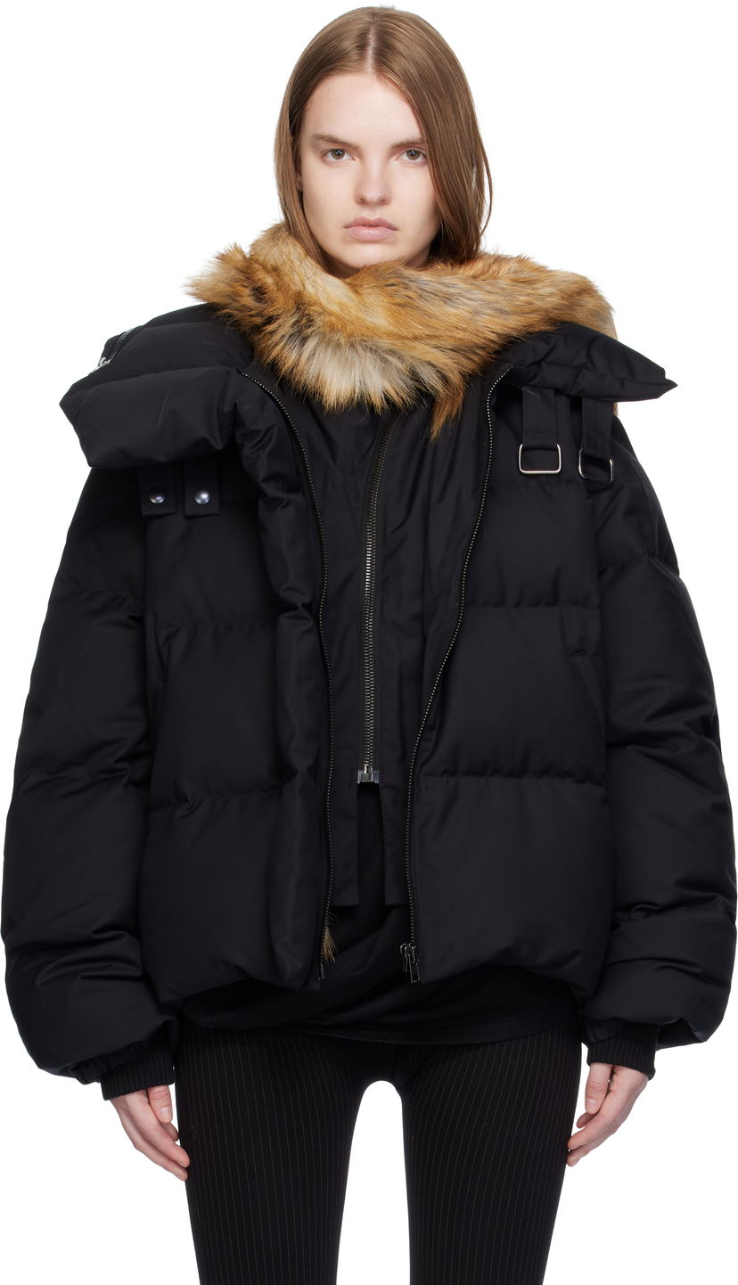 Prešívaná bunda Ottolinger Ottolinger Deconstructed Double Zip Down Puffer Jacket Čierna | 109-702609-01
