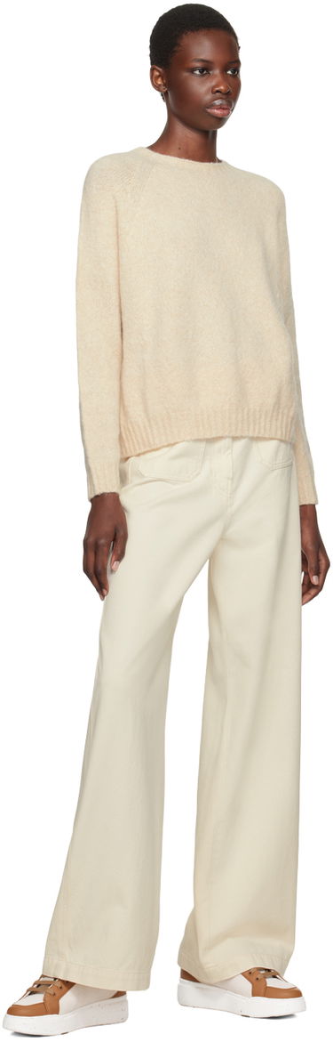 Sveter Max Mara Weekend Max Mara Crewneck Sweater Béžová | 2425366111600, 3
