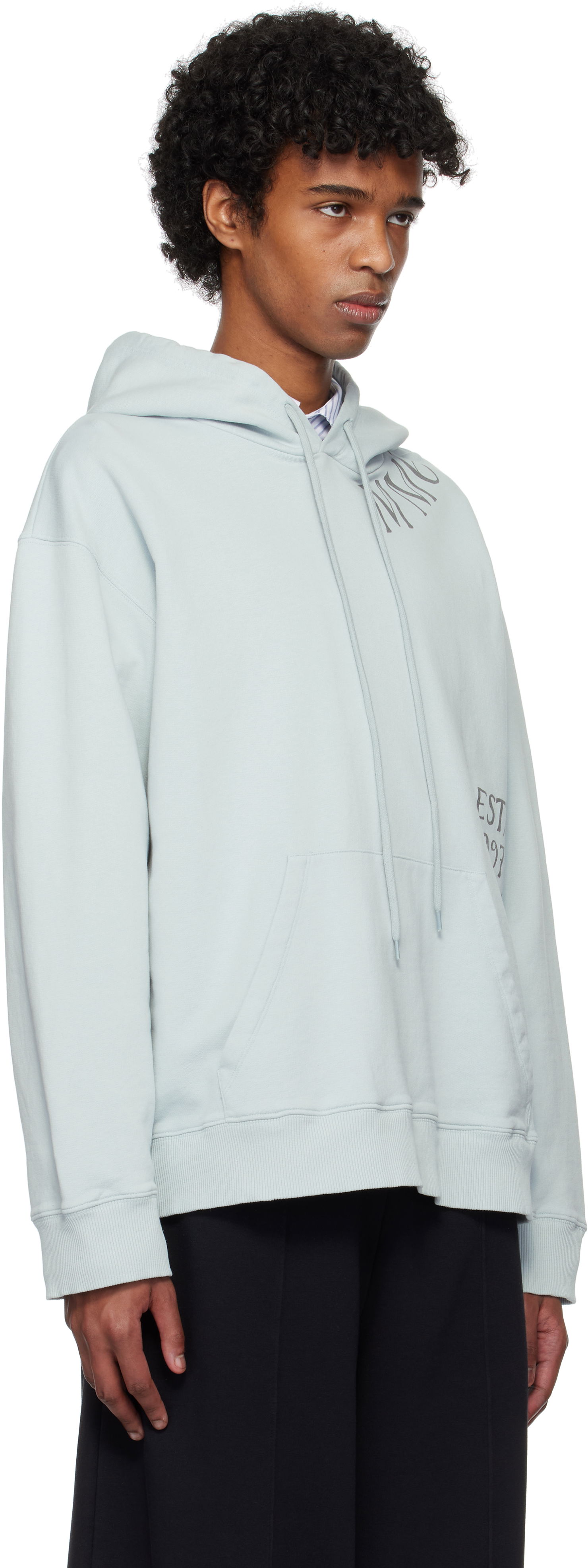 Mikina Maison Margiela MM6 Maison Margiela Printed Hoodie Zelené | SH0GU0026 M25012, 1