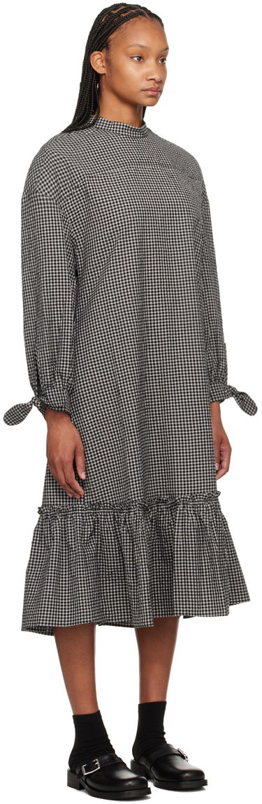 Šaty YMC YMC Rushmore Gingham Midi Dress Čierna | Q1WAI, 1