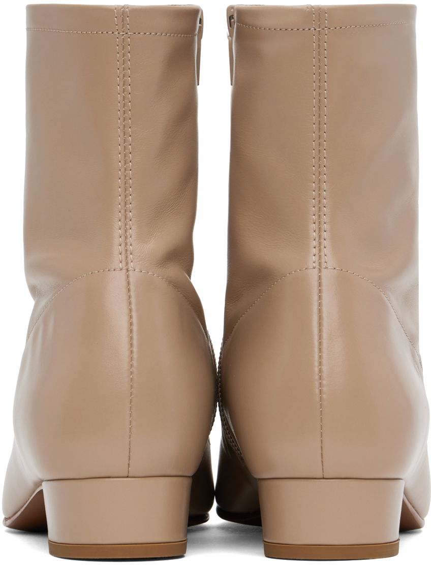 Oblečenie BY FAR BY FAR Este Ankle Boots Béžová | 23PFESTTPNAP, 1