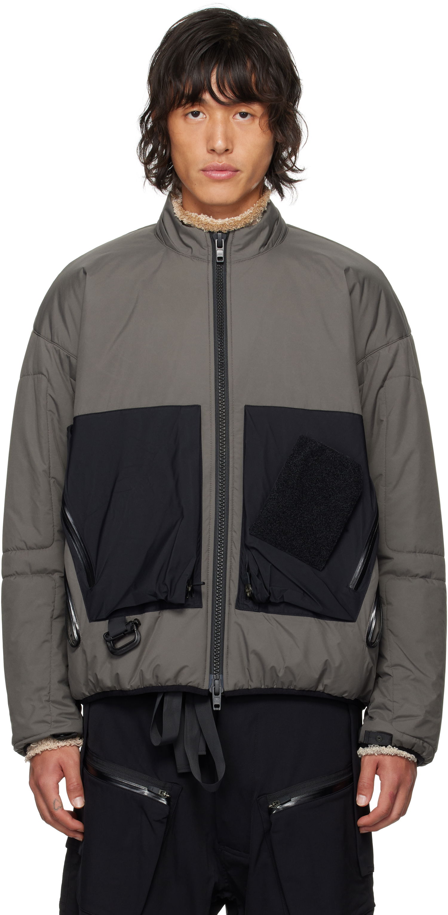 Prešívaná bunda Acronym ACRONYM J91A-WS Bomber Jacket Šedá | J91A-WS, 0