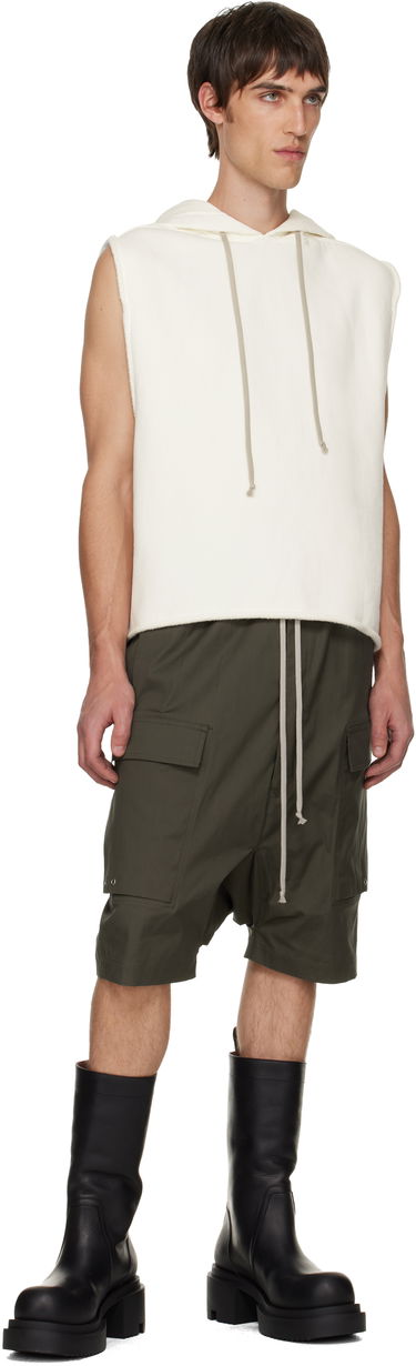 Mikina Rick Owens Rick Owens Concordians Sleeveless Tunic Hoodie Biela | RR02E1503 JTCD, 3