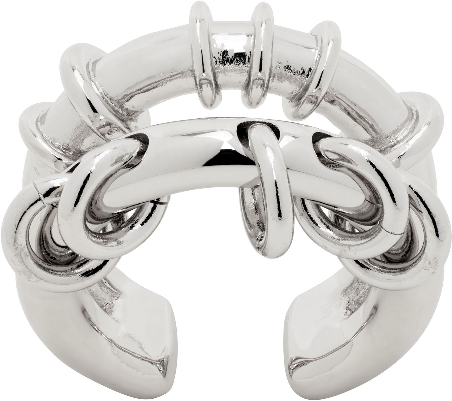 Prsteň We11done We11done Double Hoop Ring Metalická | WD-AJ0-25-505-U-SV, 1