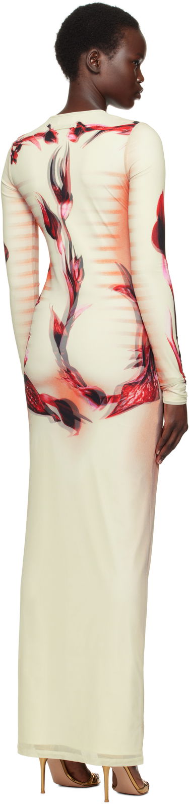 Šaty Jean Paul Gaultier Jean Paul Gaultier 'The Flower Body Morphing Marinière' Maxi Dress Béžová | 25/33-F-RO371-T581-422030, 2