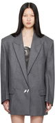 Attico Peaked Lapel Blazer