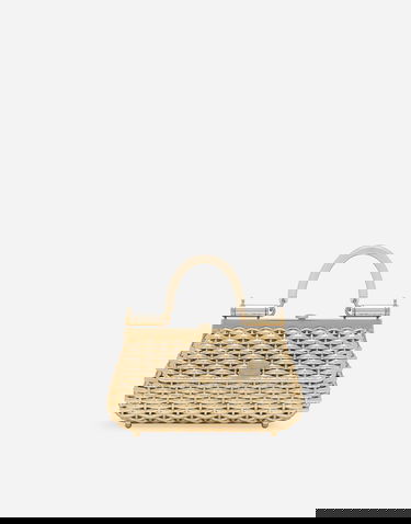 Kabelka Dolce & Gabbana Structured Woven Top-Handle Bag Metalická | BB7618AU76680997, 0