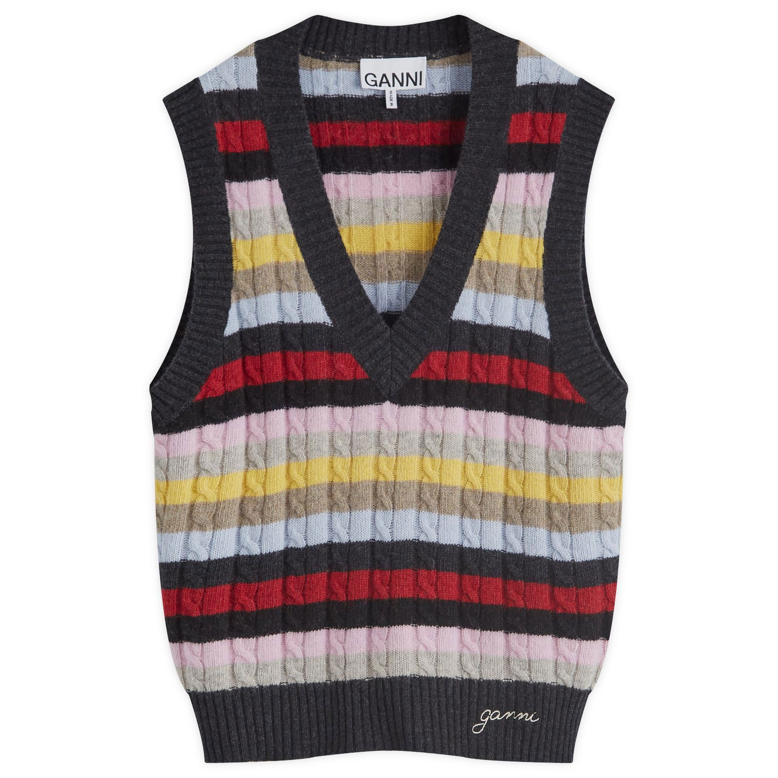 Logo Wool Mix Vest