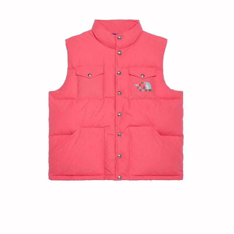Vesta Gucci The North Face x Down Vest Pink Ružová | 670654 XAAEU 5626