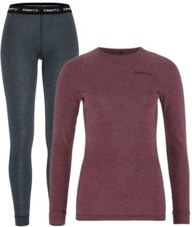 Ponožky Craft Craft Core Merino Wool Base Layer Set Vínová | 1909710-744200, 1