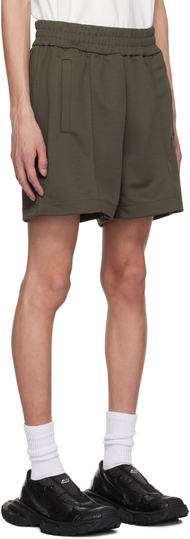 Šortky Palm Angels Palm Angels Curved Logo Shorts Zelené | PMCL008S25FAB0011303, 1