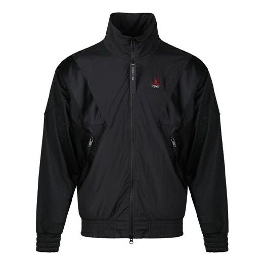 Vetrovka Jordan Jordan Stand Collar Windproof Woven Jacket Čierna | AO0556-010