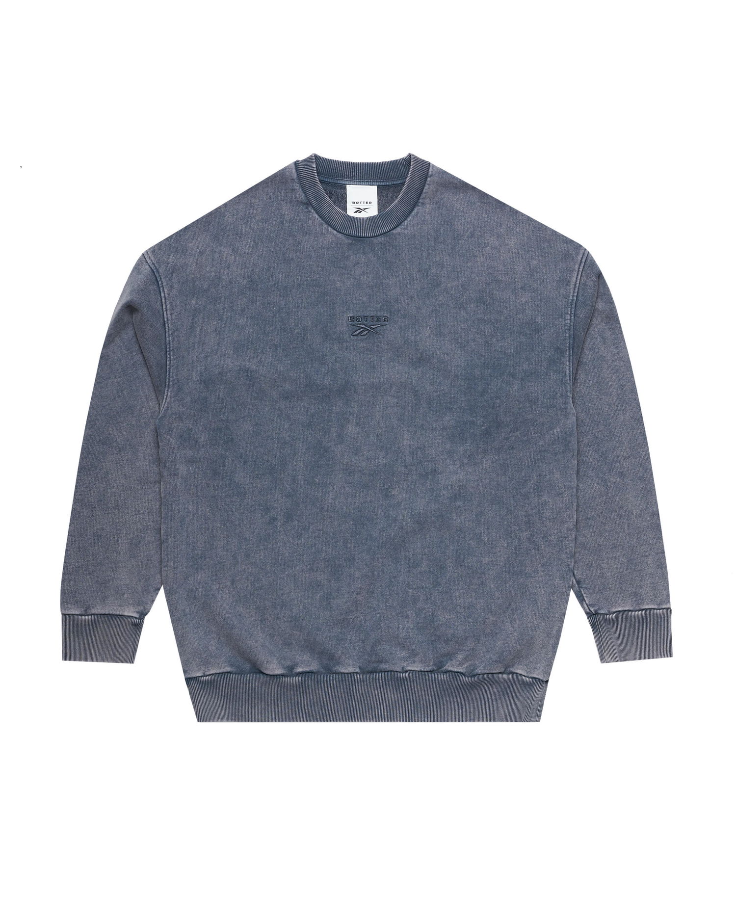 Mikina Reebok Washed Blue Crewneck Sweatshirt Modrá | RMBA00DC99JER0014600, 0