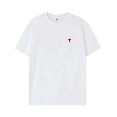 Tričko AMI T-Shirt Biela | BFUTS001 724 100, 0