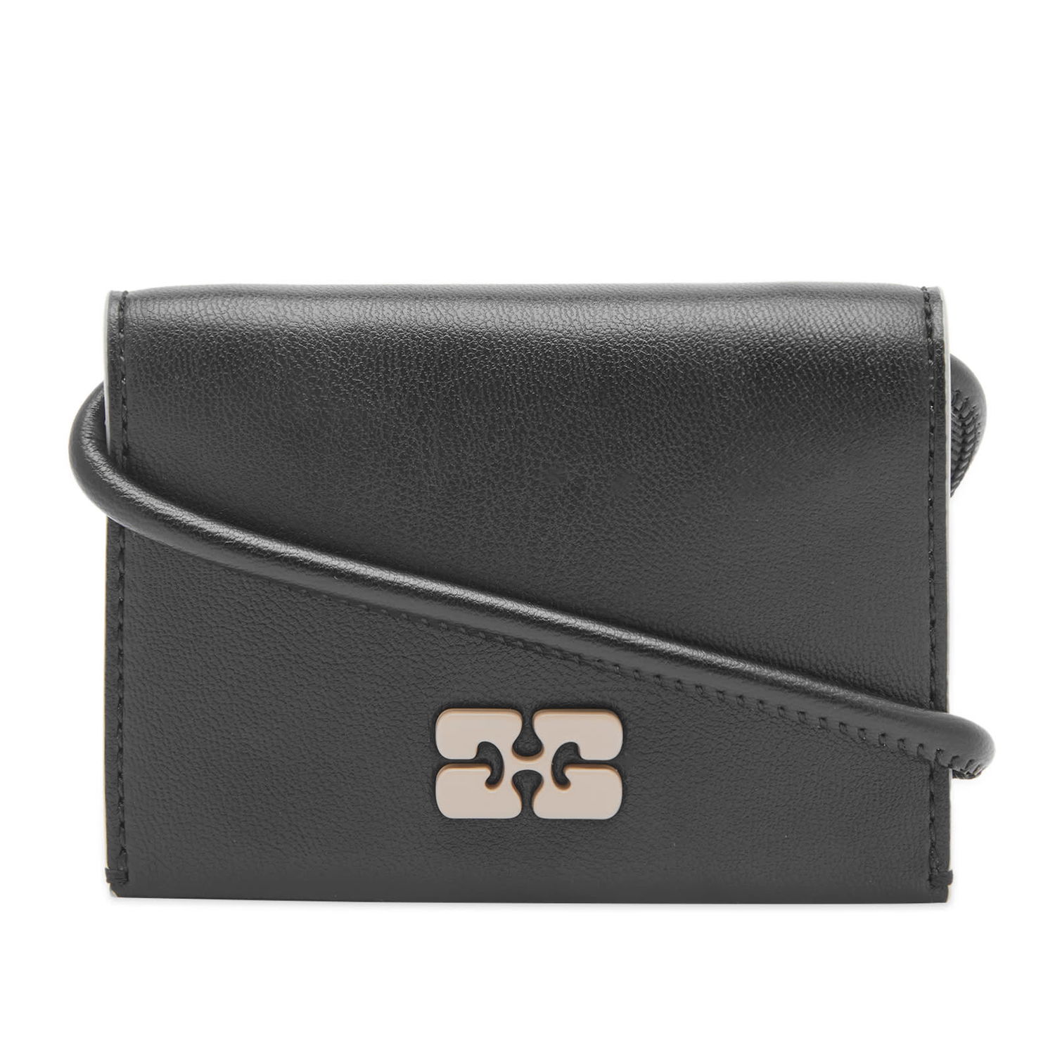 Peňaženka GANNI Bou Wallet On Strap Čierna | A5396-99, 0