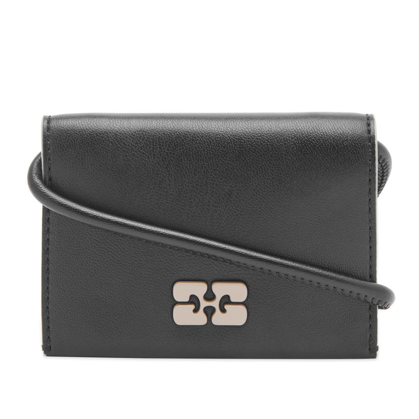 Peňaženka GANNI Bou Wallet On Strap Čierna | A5396-99