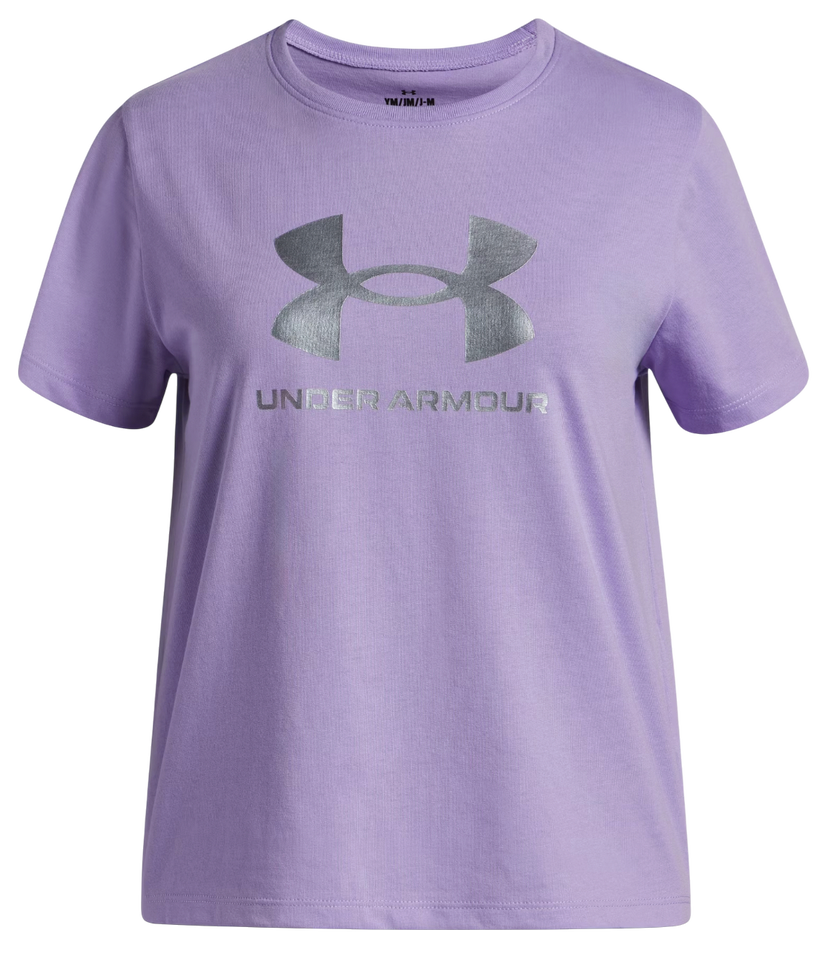 Tričko Under Armour Rival Shimmer Short Sleeve T-Shirt Fialová | 6004129-538