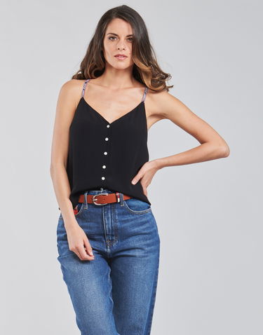 Tielko Tommy Hilfiger CAMI BUTTON THRU TOP Čierna | DW0DW09762-BDS, 2
