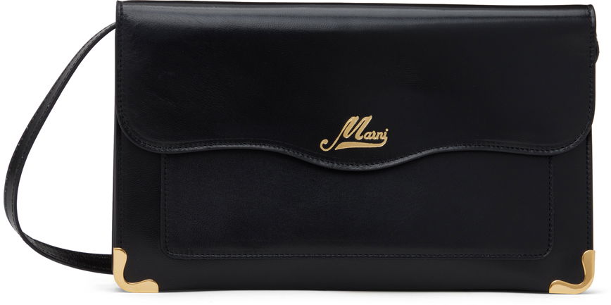 Taška cez rameno Marni Wavy Pouch Shoulder Bag Čierna | PFMO0089U0 P6519, 0