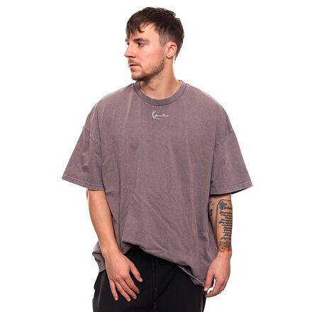 Tričko Karl Kani Small Signature Heavy Jersey Washed Boxy Tee Šedá | KK6069113, 0