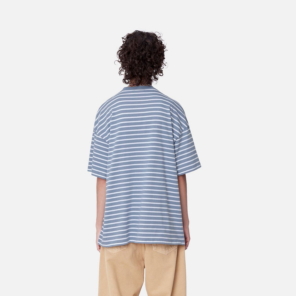 Tričko Carhartt WIP Bryna Stripe Relaxed Fit T-Shirt Modrá | I033656_7, 1