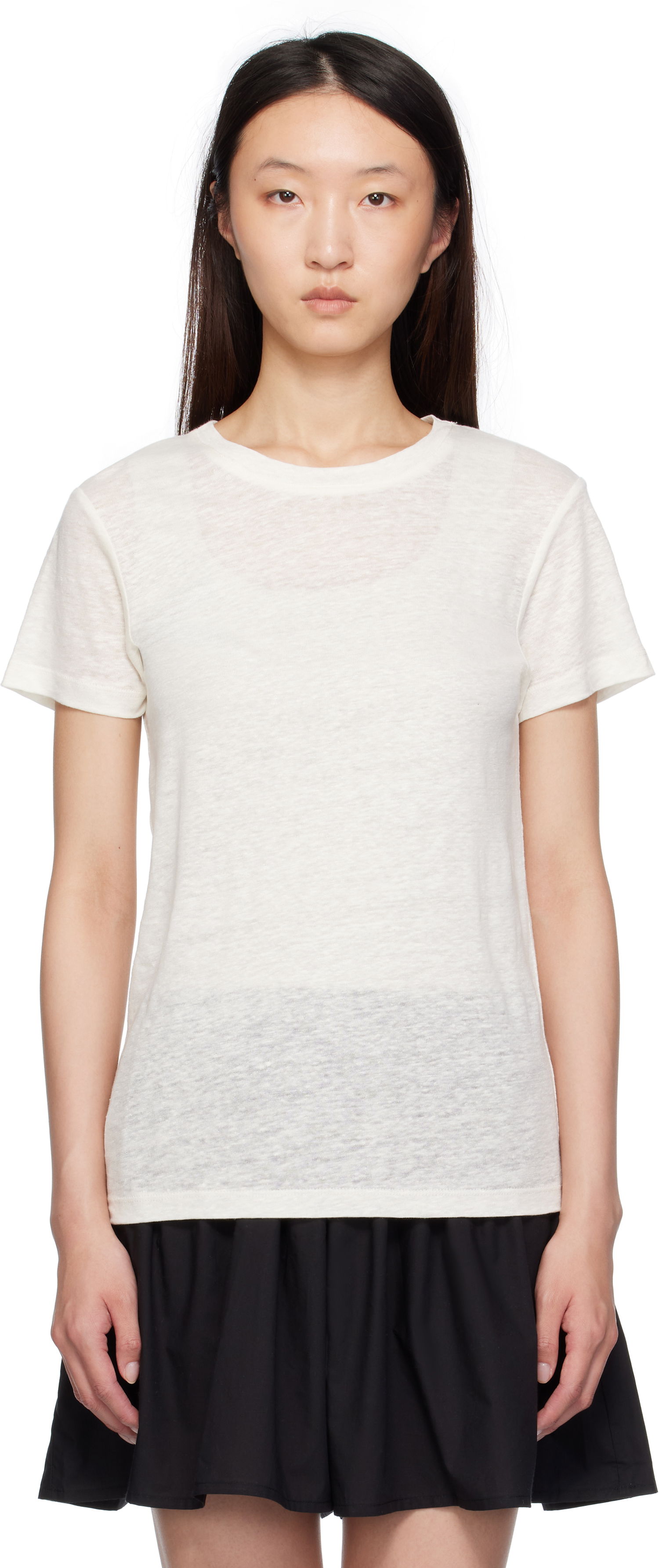 Tričko Baserange Baserange Sevinc T-Shirt Biela | TOST-JL-SU25, 0