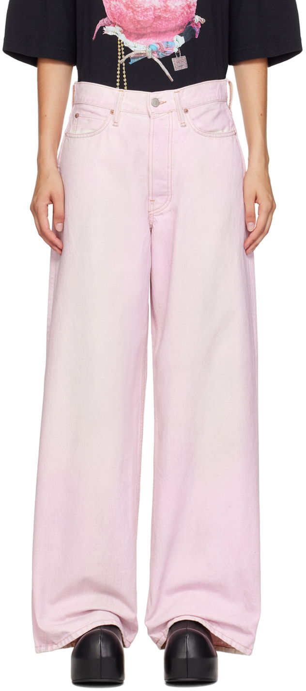 Džínsy Acne Studios Acne Studios Baggy-Fit Jeans Ružová | A00482-