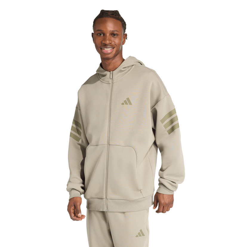 Mikina adidas Originals Men's Full-Zip Hoodie Béžová | JW7112