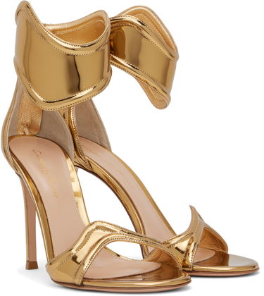 Tenisky a topánky Gianvito Rossi Gianvito Rossi Lucrezia Heeled Sandals Metalická | G61705-15RIC-MET, 3