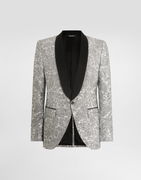 Dolce & Gabbana Single-breasted Floral Lamé Jacket