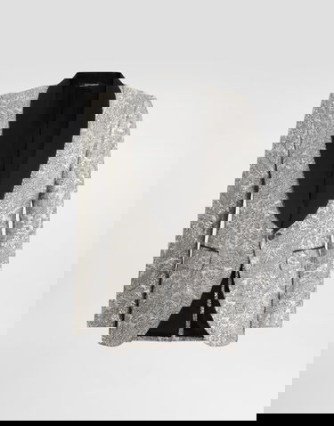 Bunda Dolce & Gabbana Dolce & Gabbana Single-breasted Floral Lamé Jacket Metalická | G2UG2TFJZALS0998, 0