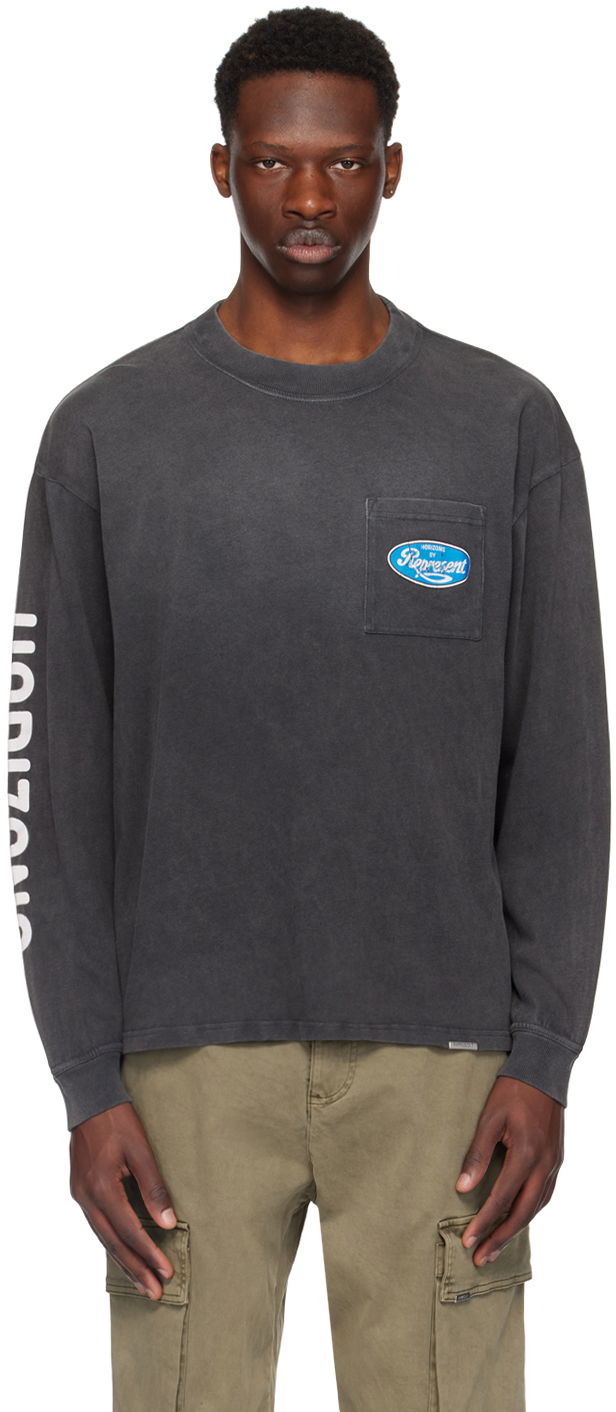 Tričko Represent Clo Represent Black Classic Parts Long Sleeve T-Shirt Čierna | MLM401-444, 0