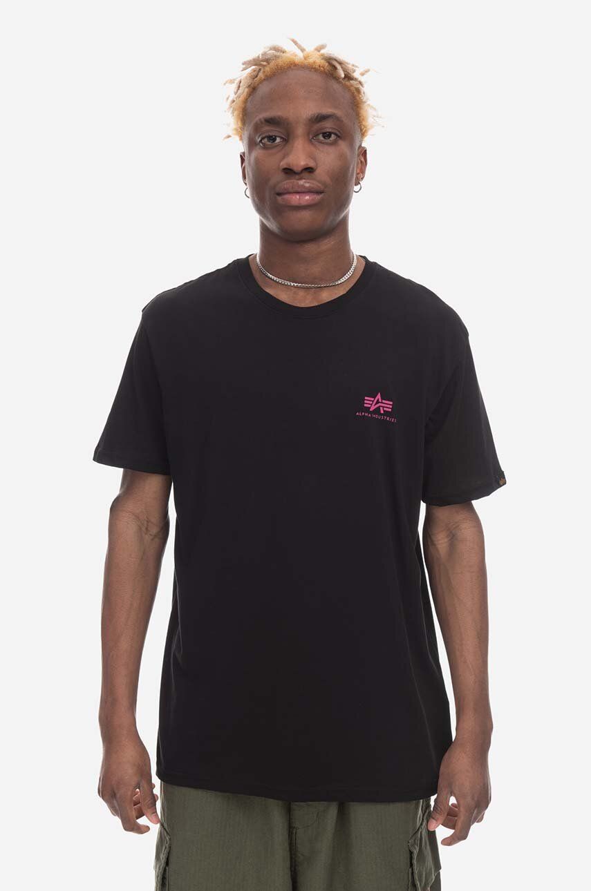 Tričko Alpha Industries Alpha Industries Basic Small Logo T-Shirt Čierna | 188505.693, 0