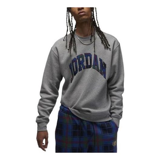 Sveter Jordan Fleece Crew Sweatshirt Šedá | DV1576-091