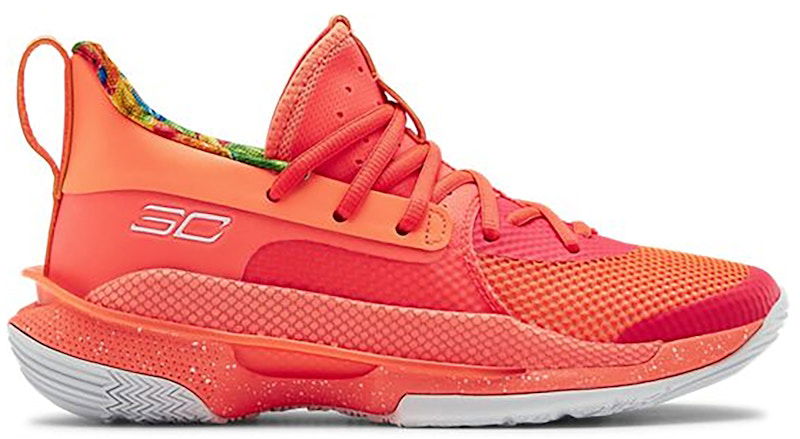 Tenisky a topánky Under Armour Curry 7 Sour Patch Kids Peach GS Oranžová | 3022113-603, 0