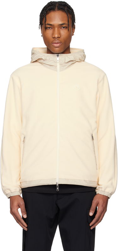 Mikina Moncler Moncler Fleece Zip-Up Reversible Hoodie Béžová | K10918G0002180093, 0