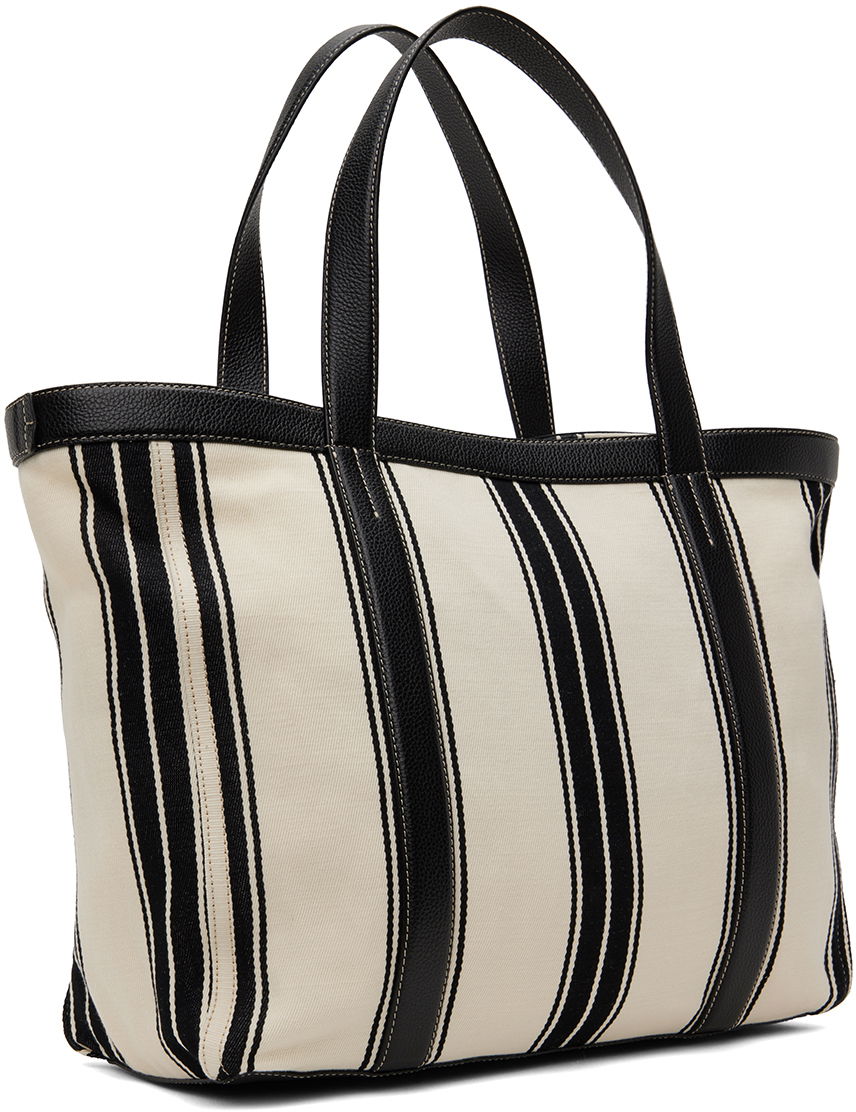 Tote bag TOTEME TOTEME Striped Canvas Tote Čierna | 242-WAL2372-FB0176, 1