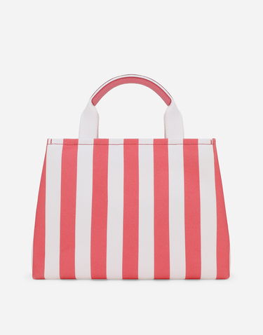 Tote bag Dolce & Gabbana Dolce & Gabbana Canvas Striped Tote Bag Ružová | EB0116AB991HWXXF, 3