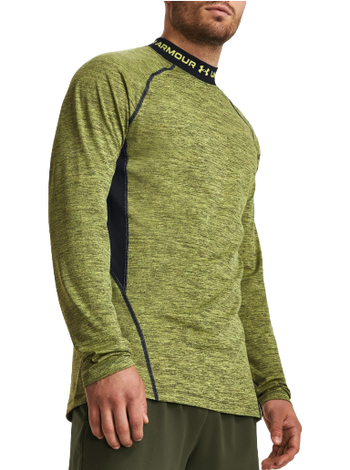 Tričko Under Armour ColdGear® Twist Mockneck Tee Zelené | 1379820-743