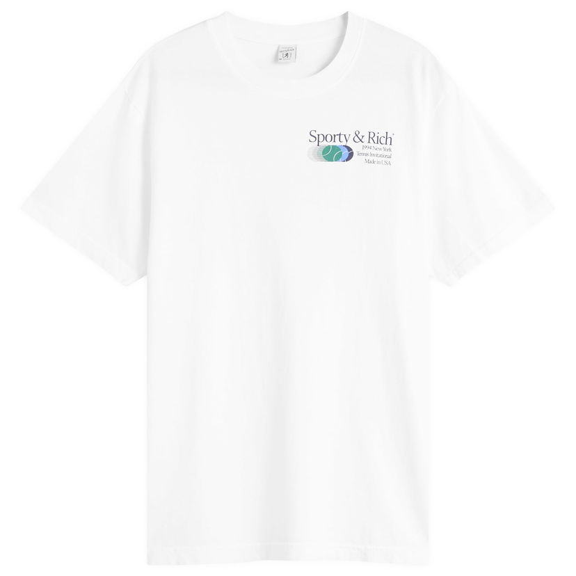 Tričko Sporty & Rich Sporty & Rich Invitational T-Shirt, Size Large Biela | TO043621168WH01