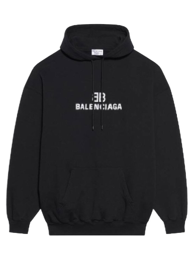 Mikina Balenciaga BB Pixel Medium Fit Hoodie Čierna | 578135TKVI81070