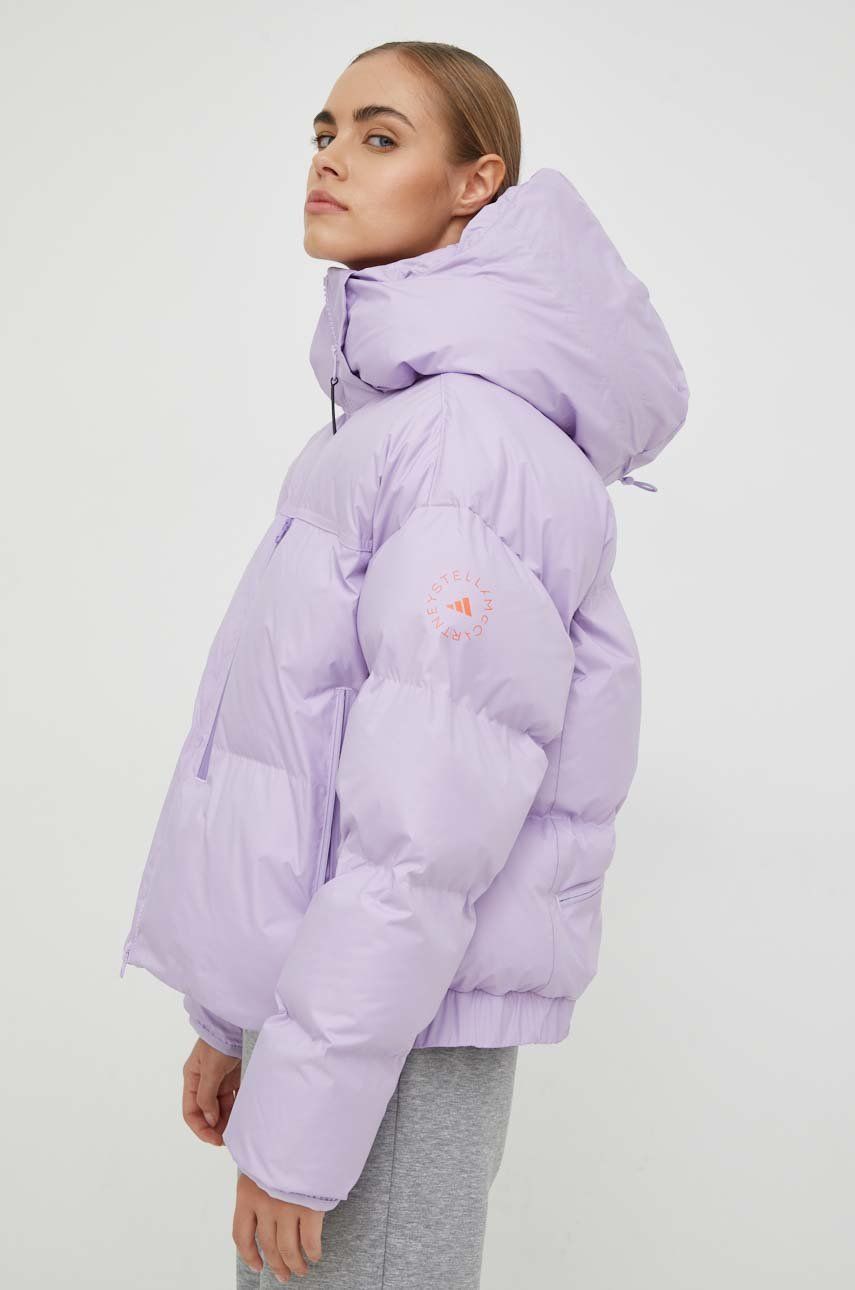 Prešívaná bunda adidas Performance Jacket by Stella McCartney Fialová | HI6078, 0