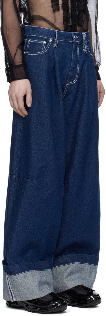 Džínsy Simone Rocha Simone Rocha Embellished Puddle Jeans Modrá | 4131B 1231, 1