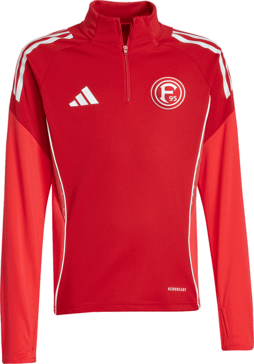 Mikina adidas Originals Fortuna Düsseldorf Half-Zip Long Sleeve Training Top AEROREADY Červená | 6f95ji6501