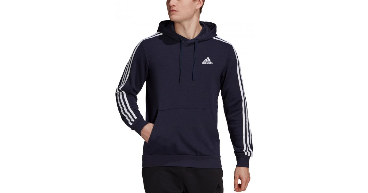 Mikina adidas Originals 3-Stripes Pullover Hoodie Čierna | gk9081, 1