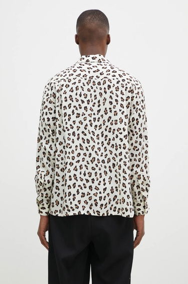 Košeľa WACKO MARIA Leopard Print Relaxed Fit Long Sleeve Shirt Biela | 24FW.WMS.HI02, 2