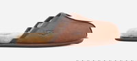 ® Scuff Slipper for Men in Brown, Size 7, Leather
