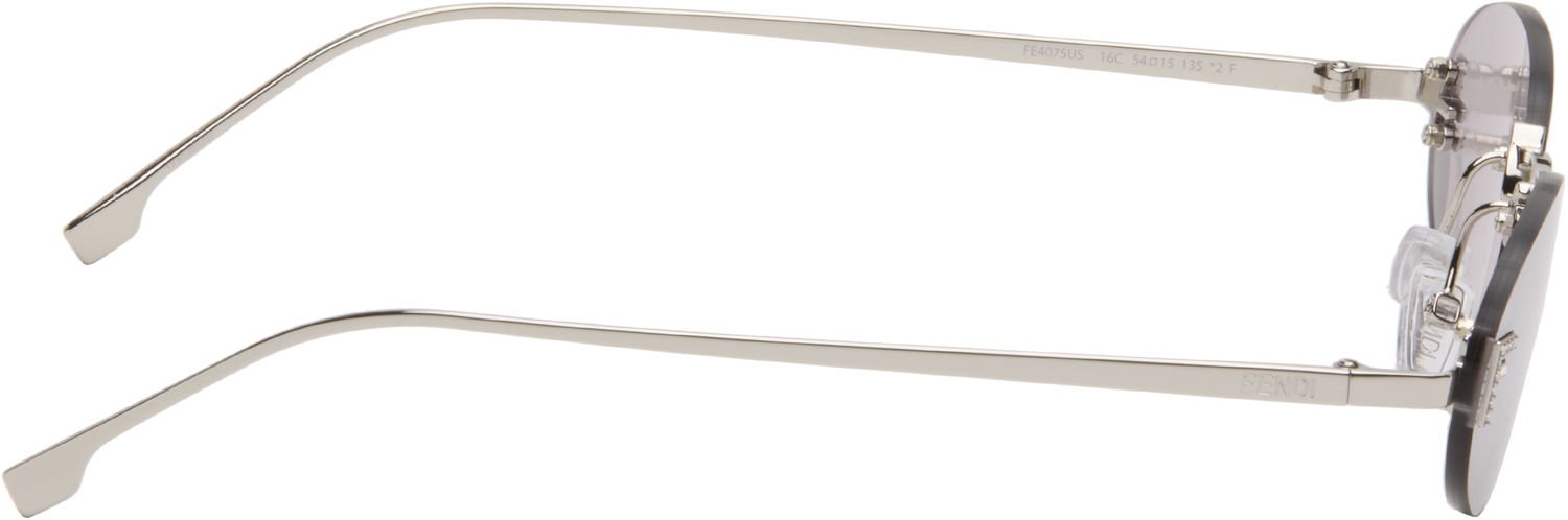 Slnečné okuliare FENDI 'Fendi First' Crystal Sunglasses Metalická | FE4075US@5416C 840126860436, 1